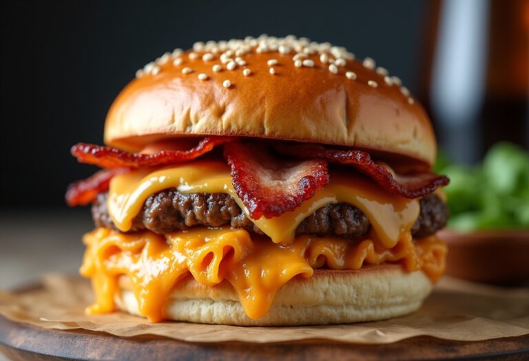 Bacon Lasagna Burger: A Delicious Fusion of Flavors