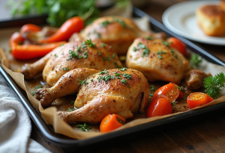 Baked Italian Chicken and Vegetables