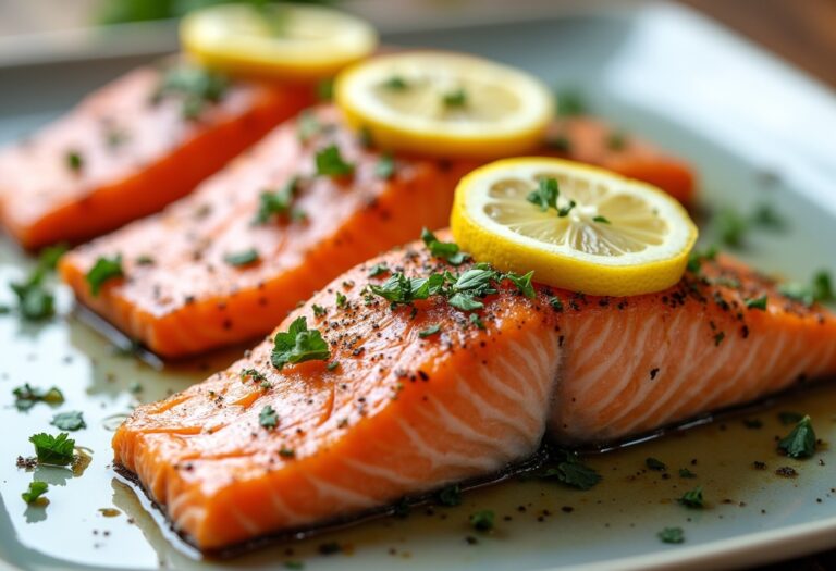 Baked Lemon Herb Salmon: A Flavorful and Healthy Delight