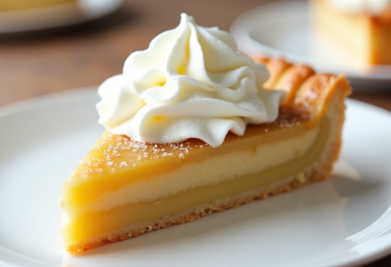 Banana Tarte with Whipped Cream