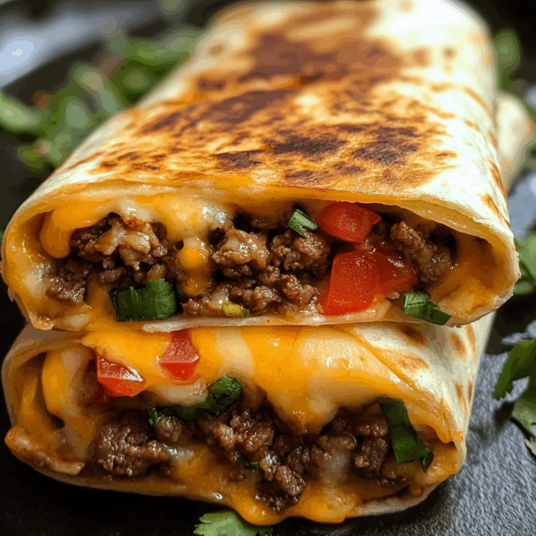 Cheese Beef Fiesta Wraps: A Deliciously Portable Meal