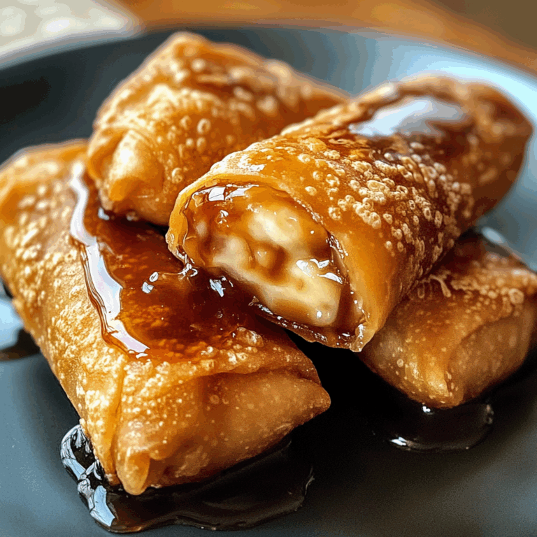 Cheesecake Egg Rolls with Caramel Sauce