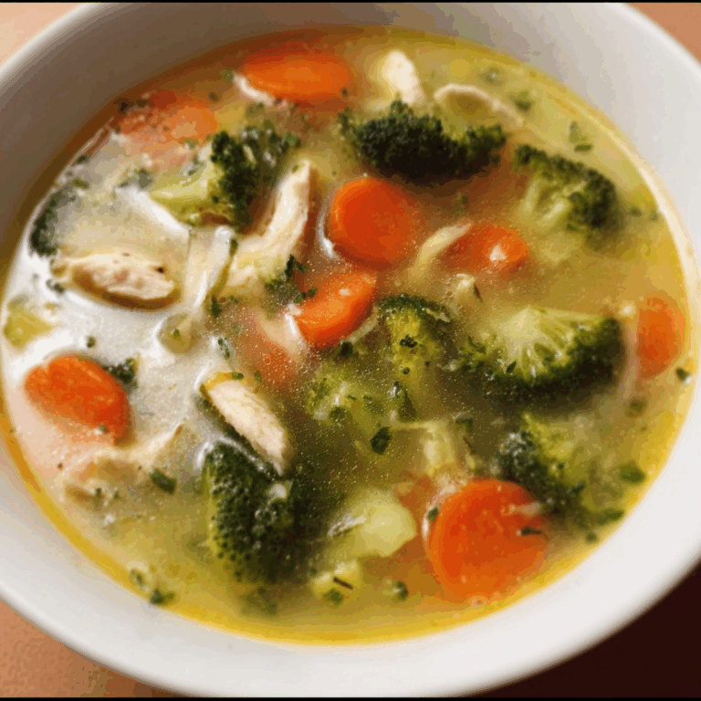 Broccoli Chicken and Carrots Soup: A Hearty and Nutritious One-Pot Meal
