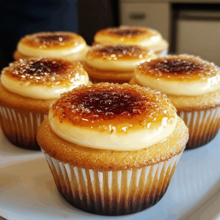 Vanilla Bean Crème Brûlée Cheesecake Cupcakes