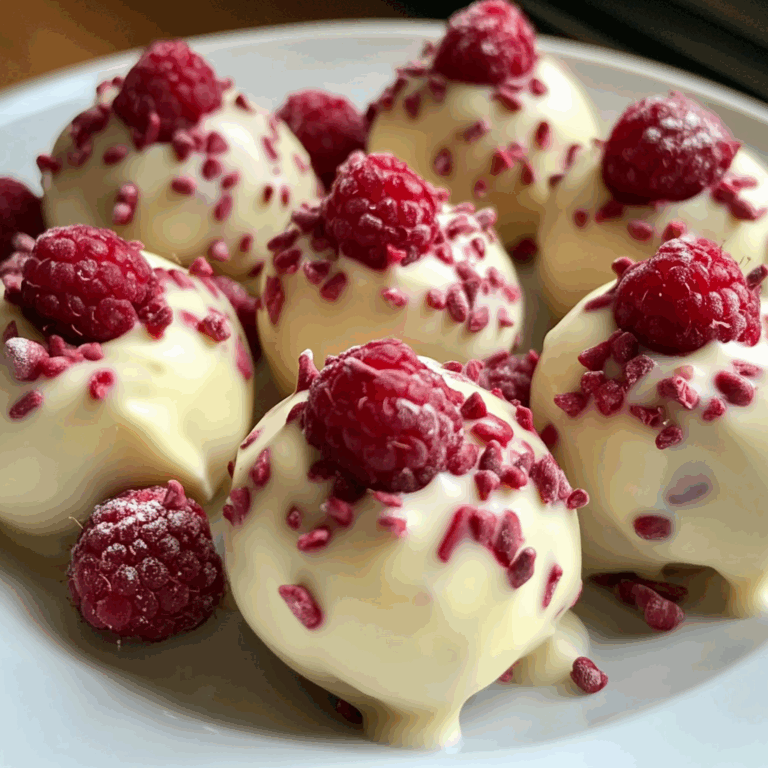 White Chocolate Raspberry Cheesecake Balls